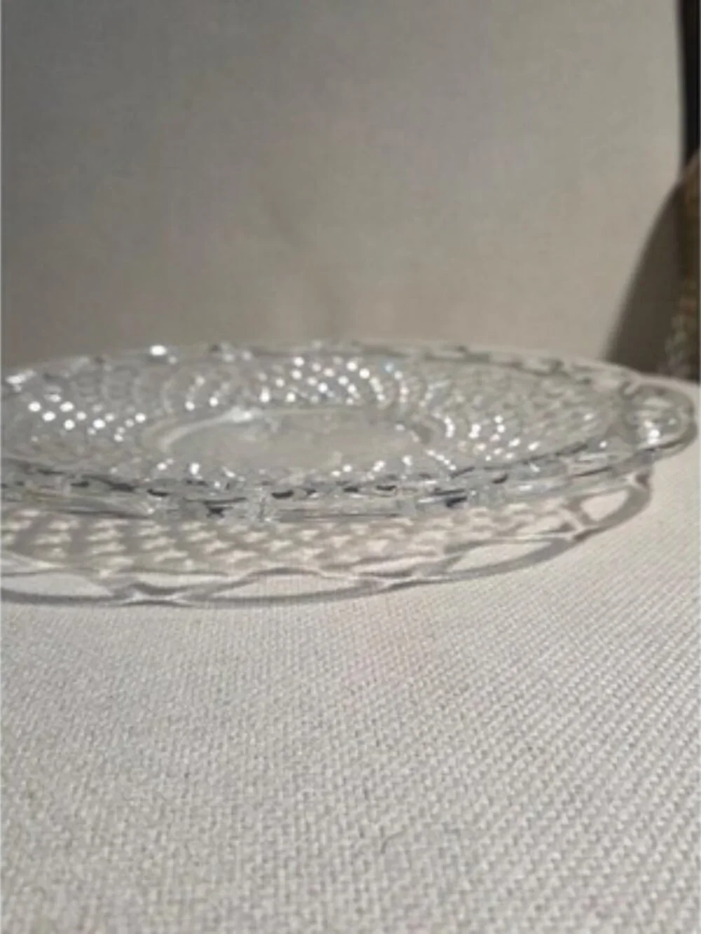 Vintage Imperial Glass Lace Edge 10.5